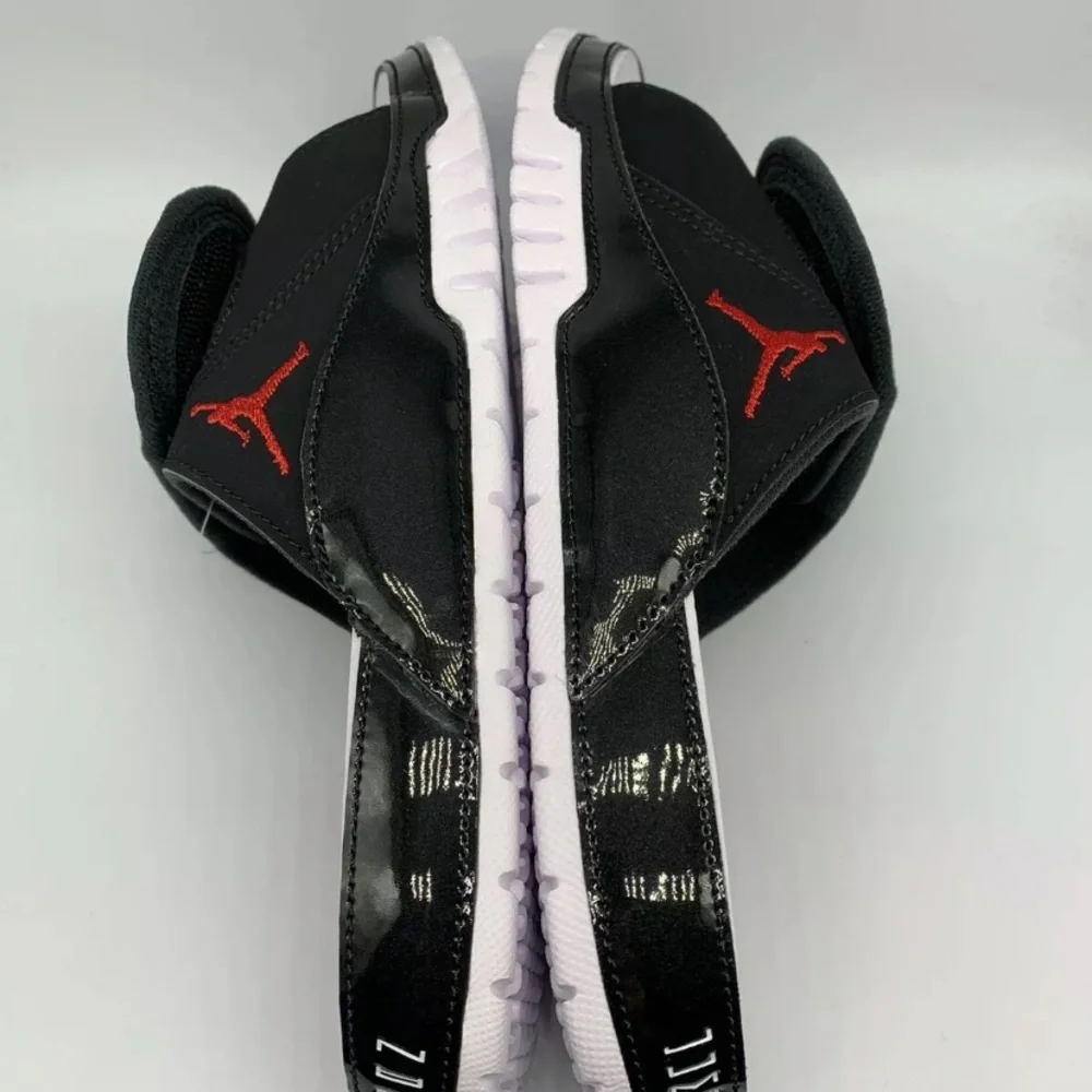 Air Jordan XI Bred Jumpman Hydro Slides Size 8-13 - Picture 6 of 6